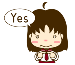 Young girl of Valentine (English) sticker #15041773