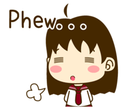 Young girl of Valentine (English) sticker #15041786