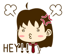 Young girl of Valentine (English) sticker #15041792