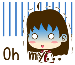 Young girl of Valentine (English) sticker #15041797