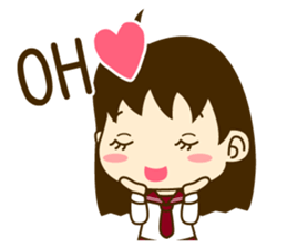 Young girl of Valentine (English) sticker #15041800