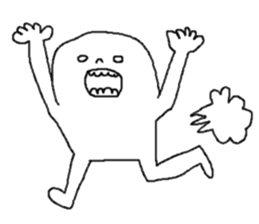 strange human sticker #15041850