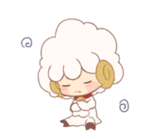 This Sheep is so fluffy sticker #15041859