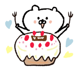 white bear Happy Birthday sticker sticker #15042205