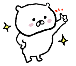 white bear Happy Birthday sticker sticker #15042212