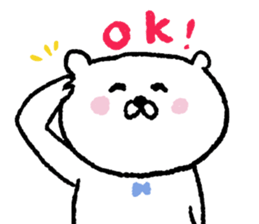 white bear Happy Birthday sticker sticker #15042243