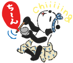 Mr. Panda Edo Style sticker #15042304