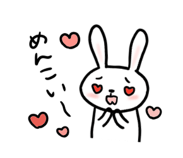 fukusima rabbit sticker. sticker #15042316