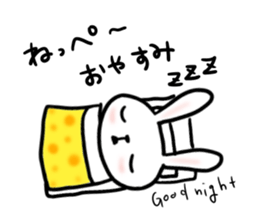 fukusima rabbit sticker. sticker #15042319