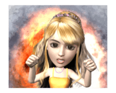 3d Comi girl 2 sticker #15042475