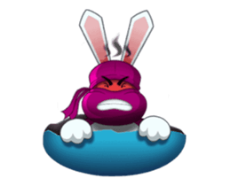 Cute Ninja Rabbit stickers (animated) sticker #15042788