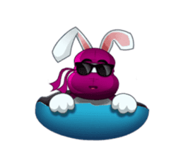 Cute Ninja Rabbit stickers (animated) sticker #15042789