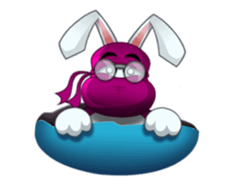 Cute Ninja Rabbit stickers (animated) sticker #15042790