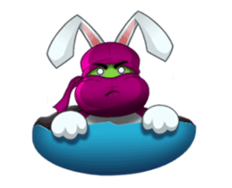 Cute Ninja Rabbit stickers (animated) sticker #15042795