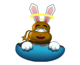 Cute Ninja Rabbit stickers (animated) sticker #15042797