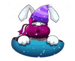 Cute Ninja Rabbit stickers (animated) sticker #15042800