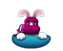 Cute Ninja Rabbit stickers (animated) sticker #15042802
