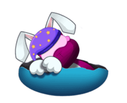 Cute Ninja Rabbit stickers (animated) sticker #15042806