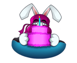 Cute Ninja Rabbit stickers (animated) sticker #15042807