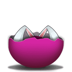 Cute Ninja Rabbit stickers (animated)