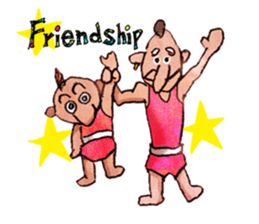 Pro wrestler Brothers of red iron sticker #15042932