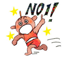 Pro wrestler Brothers of red iron sticker #15042937