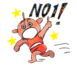 Pro wrestler Brothers of red iron sticker #15042937