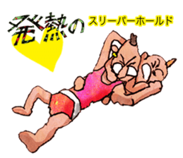 Pro wrestler Brothers of red iron sticker #15042948