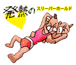 Pro wrestler Brothers of red iron sticker #15042948