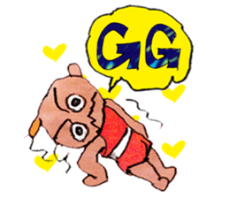 Pro wrestler Brothers of red iron sticker #15042958