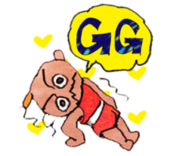 Pro wrestler Brothers of red iron sticker #15042958