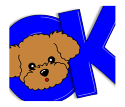 Move! Zoom in Children Toy Poodle 11 sticker #15043169