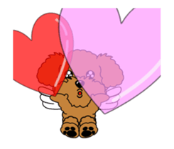 Move! Zoom in Children Toy Poodle 11 sticker #15043170