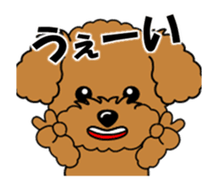 Move! Zoom in Children Toy Poodle 11 sticker #15043171