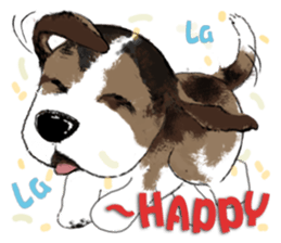 The beagle meets the little rabbit 2017 sticker #15044122