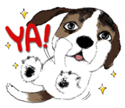 The beagle meets the little rabbit 2017 sticker #15044124