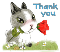 The beagle meets the little rabbit 2017 sticker #15044126