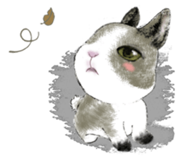 The beagle meets the little rabbit 2017 sticker #15044139