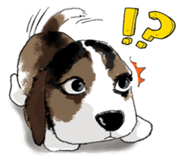 The beagle meets the little rabbit 2017 sticker #15044140