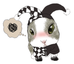 The beagle meets the little rabbit 2017 sticker #15044144