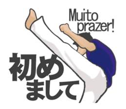 Talk with capoeira sticker #15044799