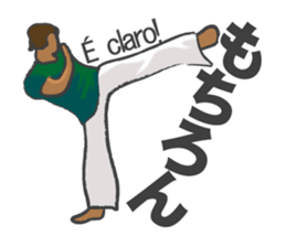 Talk with capoeira sticker #15044818