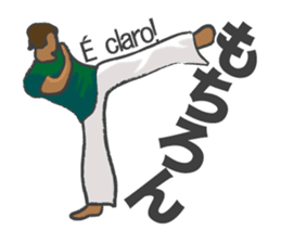 Talk with capoeira sticker #15044818