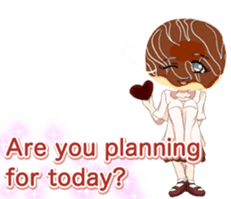 Lovely Girls Donut White Day sticker #15045437