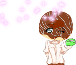 Lovely Girls Donut White Day sticker #15045445