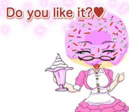 Lovely Girls Donut White Day sticker #15045446