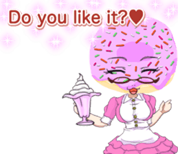 Lovely Girls Donut White Day sticker #15045446