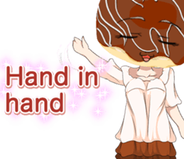 Lovely Girls Donut White Day sticker #15045453