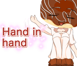 Lovely Girls Donut White Day sticker #15045453