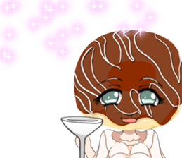 Lovely Girls Donut White Day sticker #15045457